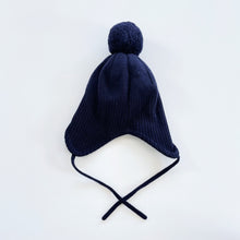 Load image into Gallery viewer, Arket Merino PomPom Hat Navy (9-12m)
