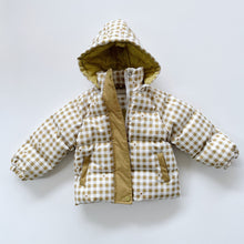 Load image into Gallery viewer, Whole The Label Gingham Puffer Jacket (2y)
