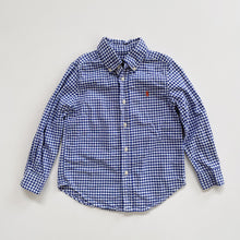 Load image into Gallery viewer, Ralph Lauren Blue Gingham Shirt (4y)
