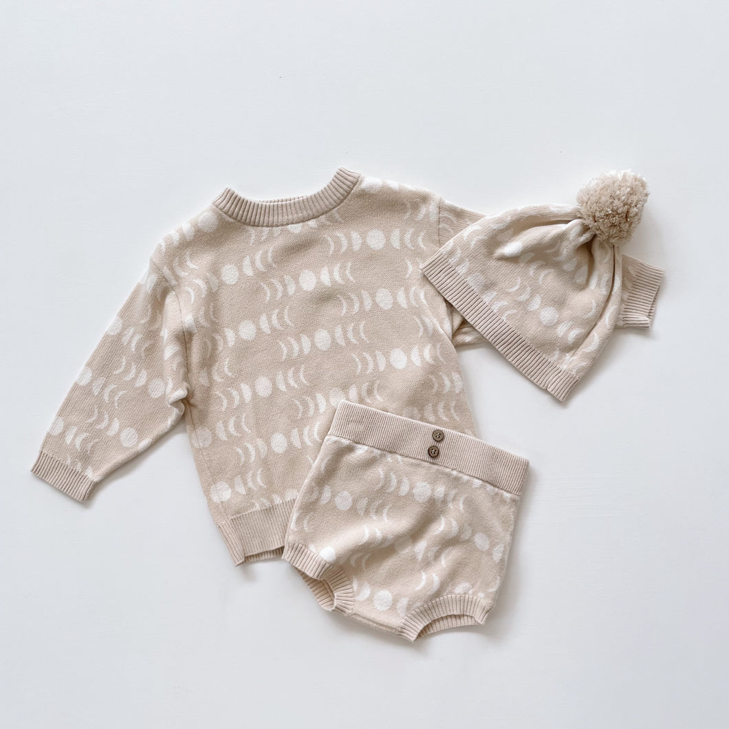 Grown Organic Knit Set Moon Phases (18-24m)