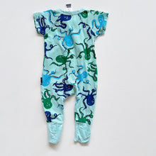 Load image into Gallery viewer, Bonds Wondersuit Blue Octopus S/S (0-3m)
