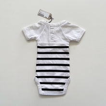 Load image into Gallery viewer, Le Edit Organic Bodysuit Stripe NEW (0-3m)
