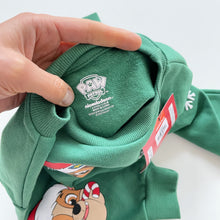 Load image into Gallery viewer, Paw Patrol Xmas Jumper Chase Green NEW (4-5y)
