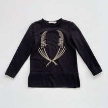 Load image into Gallery viewer, Carbon Soldier L/S Top Black/Gold  (4y)
