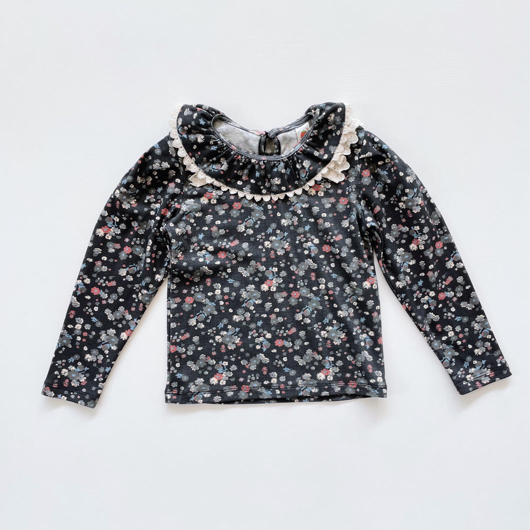 Floral Collared Long Sleeve Top (5y)