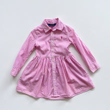 Load image into Gallery viewer, Ralph Lauren Pink Pinstripes Shirt Dress (3y)
