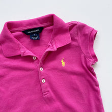 Load image into Gallery viewer, Ralph Lauren Classic Polo Dress with Ruffles Pink (5y)
