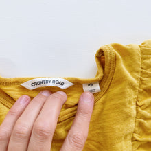 Load image into Gallery viewer, Country Road Mustard L/S Top Frills (6y)
