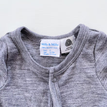Load image into Gallery viewer, Milly &amp; Milo Merino Onesie Grey NWOT (6-12m)
