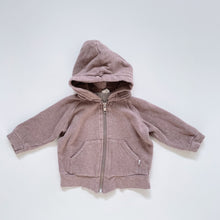 Load image into Gallery viewer, Nature Baby Organic Zip Hoodie Dusty Purple (3-6m)
