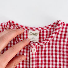 Load image into Gallery viewer, Nature Baby Red Gingham Top (2y)
