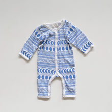 Load image into Gallery viewer, Wilson &amp; Frenchy All-In-One Blue Pattern (0-3m)
