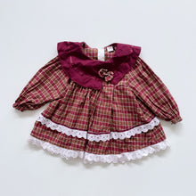 Load image into Gallery viewer, Vintage Tartan Collared Dress (18m)

