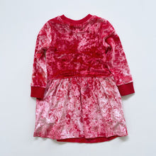 Load image into Gallery viewer, Minti Velvet Sweater Dress Red Tie Dye NEW (3y)
