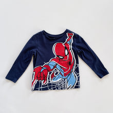 Load image into Gallery viewer, Marvel TM Spiderman Dark Blue L/S Top (3y)
