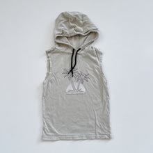 Load image into Gallery viewer, Mac &amp; Ellie Hooded Singlet Palm Trees (7y)
