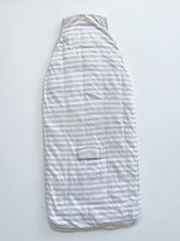 Load image into Gallery viewer, Woolbabe Duvet Front Zip Sleeping Bag - Grey Stripe (000-2y)
