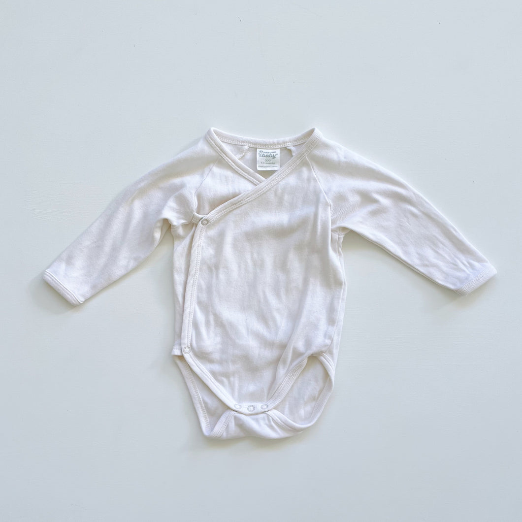 Nature Baby Organic Kimono Bodysuit Natural (0-3m)