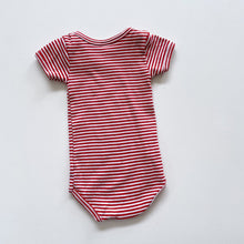 Load image into Gallery viewer, Petit Bateau Red Stripe Bodysuit (3-6m)
