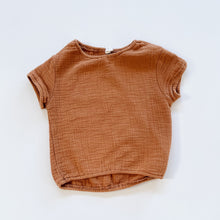 Load image into Gallery viewer, Quincy Mae Organic Tee Rust (6-12m)
