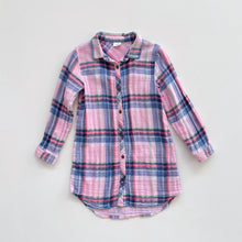 Load image into Gallery viewer, Next Cotton Shirt Dress Pink/Purple Check (5y)
