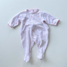 Load image into Gallery viewer, Petit Bateau Terry Onesie Suit Pink (0-3m)
