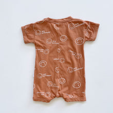 Load image into Gallery viewer, Bonds Organic Cotton Romper Rust/ Smiley (1y)
