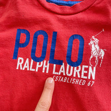 Load image into Gallery viewer, Polo Ralph Lauren Kindy T-Shirt Red + Blue Shorts (2y)
