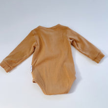Load image into Gallery viewer, Aster &amp; Oak Organic Rib Bodysuit Mustard (6-12m)
