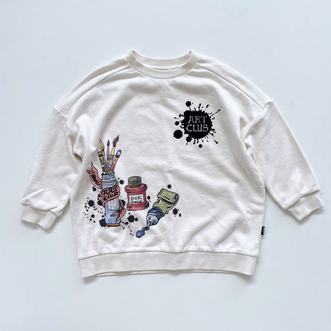 Molo Organic Cotton Crew Art Club NWOT (8y)