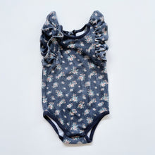 Load image into Gallery viewer, Jamie Kay Organic Dark Floral Kindy Bodysuit (1y)
