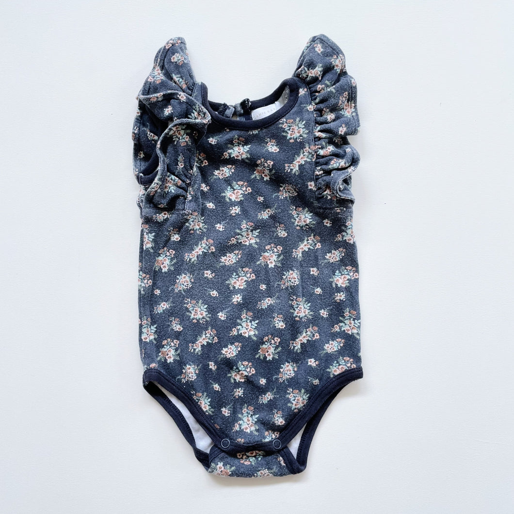 Jamie Kay Organic Dark Floral Kindy Bodysuit (1y)