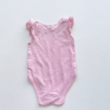 Load image into Gallery viewer, David Jones Organic Cotton Bodysuit Pink Pinstripe (3-6m)

