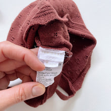 Load image into Gallery viewer, Jamie Kay Knit L/S Romper + Bonnet Painted Cherry (1y)
