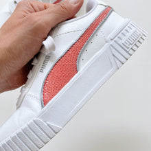 Load image into Gallery viewer, Puma Sneakers White/ Pink &#39;80s-inspired (UK13/US1C/ EU32)
