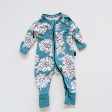 Load image into Gallery viewer, Bonds Wondersuit All-In-One Blue Floral (newborn)
