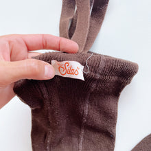 Load image into Gallery viewer, Silly Sila's Footed Tights Brown (6-12m)

