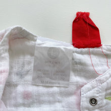 Load image into Gallery viewer, Little Unicorn Cotton Muslin Sleeping Bag Red Poppies 1.0 tog (12-18m)
