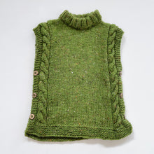 Load image into Gallery viewer, Beautiful Handmade Wool Vest Forest Green (10y)
