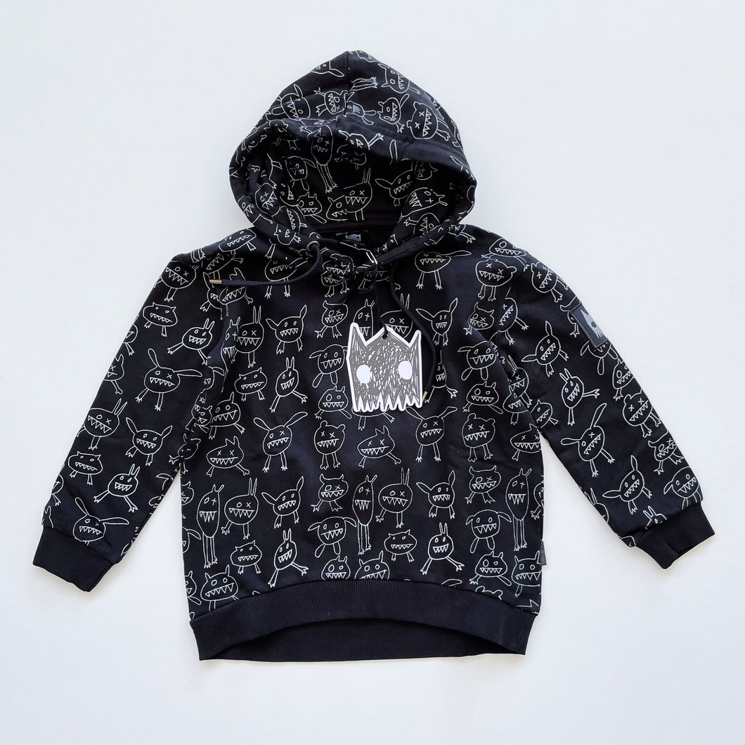 Band of Boys Hooded Jumper Monster Mash Up Black NEW (3y)