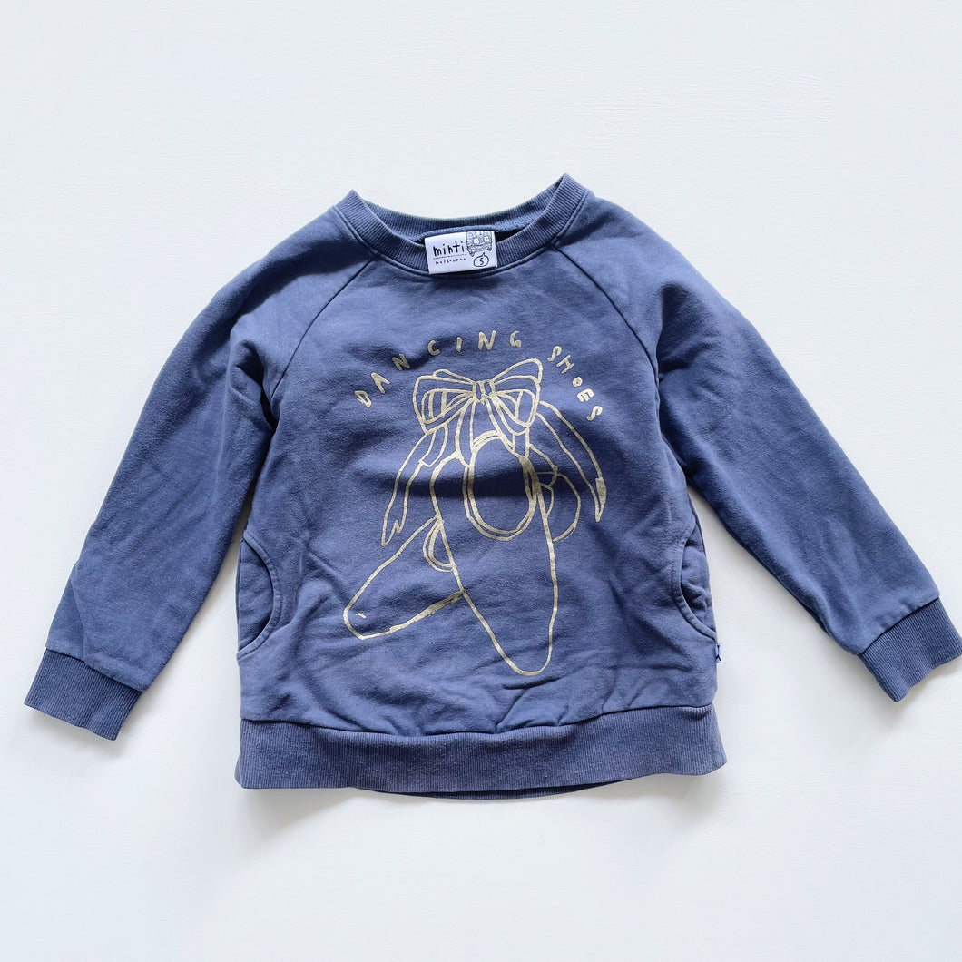 Minti Dancing Shoes Kindy Jumper Blue (5y)