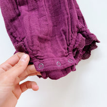 Load image into Gallery viewer, Jamie Kay Organic Muslin Embroidered Romper Plum (2y)
