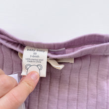 Load image into Gallery viewer, Baby Baby Merino Pants Lilac Rib NEW (3-6m)

