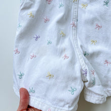 Load image into Gallery viewer, Cotton On Shortalls White/Bows (8y)
