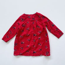 Load image into Gallery viewer, Petit Bateau Red Floral L/S Dress (24m)
