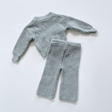 Load image into Gallery viewer, Jamie Kay Chunky Knit Jumper + Pants Mist Fleck NWOT (0-3m)
