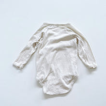 Load image into Gallery viewer, Jamie Kay Organic Pointelle Kimono Bodysuit Cream (1y)
