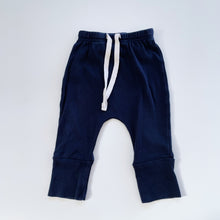 Load image into Gallery viewer, Nature Baby Organic Pants Navy (0-3m)
