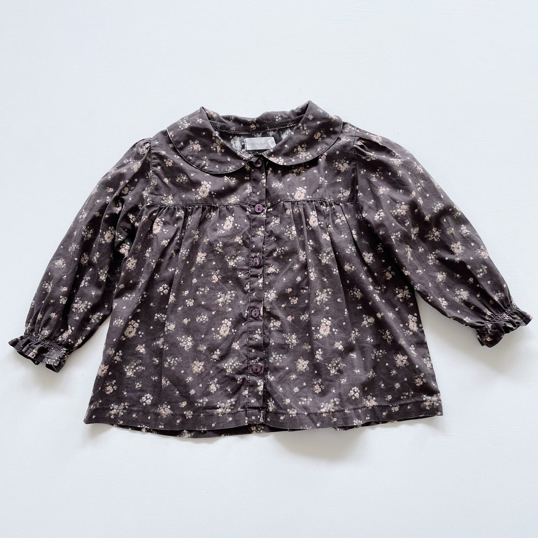 Jamie Kay Organic Lou Top Dark Floral (1y)