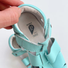 Load image into Gallery viewer, Bobux I-Walk Leather Sandals Turquoise Velcro (EU23)
